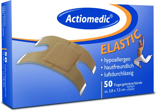 Actiomedic® ELASTIC Fingergelenkpflaster Hautfarben 38 x 75 mm
