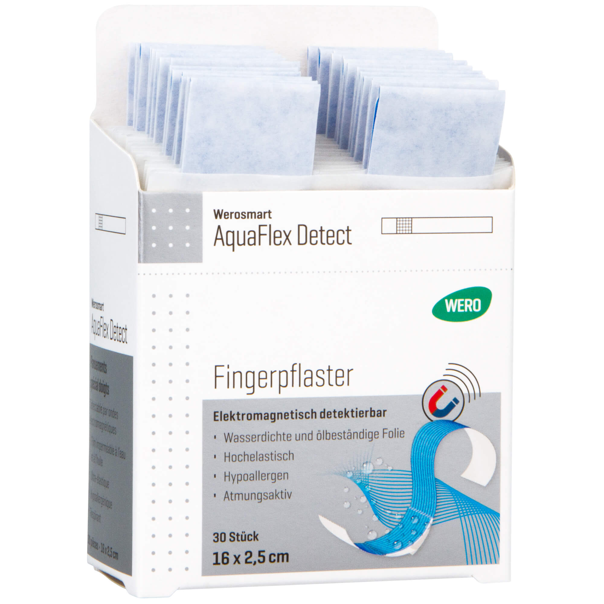 Werosmart AquaFlex Detect Fingerpflaster 16 x 2,5 cm