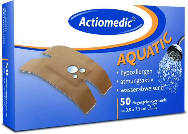 Actiomedic® AQUATIC Fingergelenkpflaster Hautfarben 38 x 75 mm
