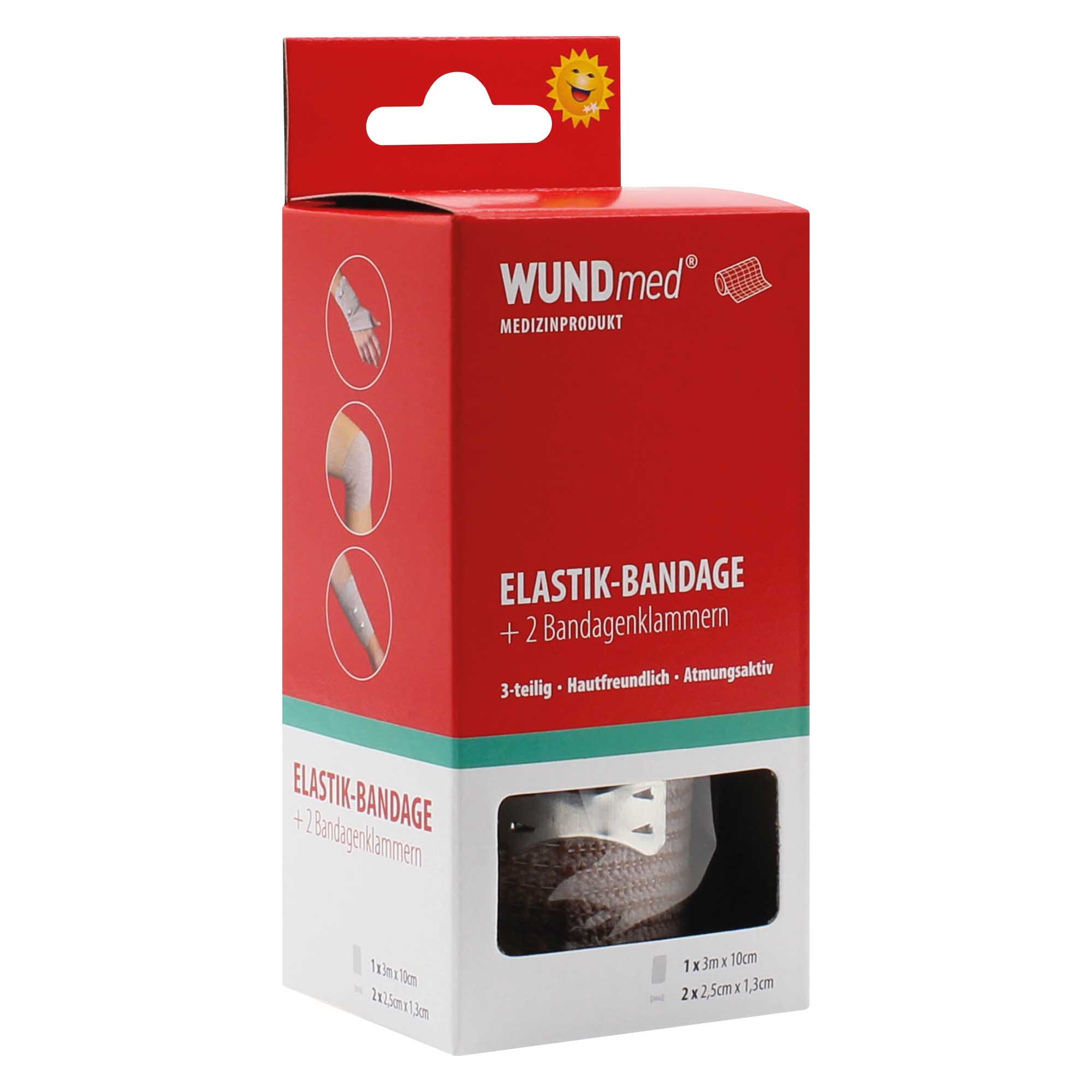 WUNDmed® Elastik-Bandage hautfarben 3 m x 10 cm