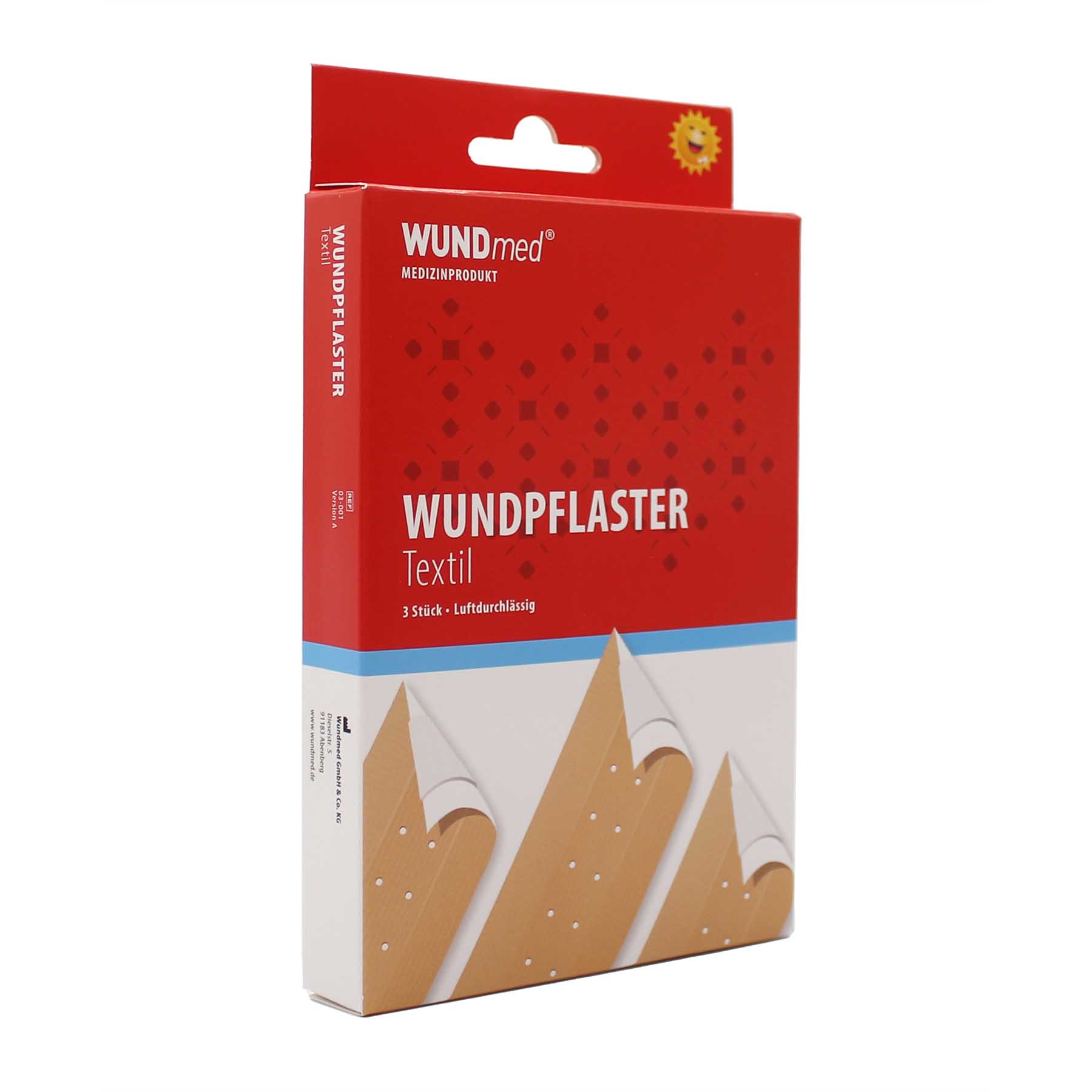 WUNDmed® Wundpflaster Textil 0,5 m x 6 cm 3 Stück/Packung