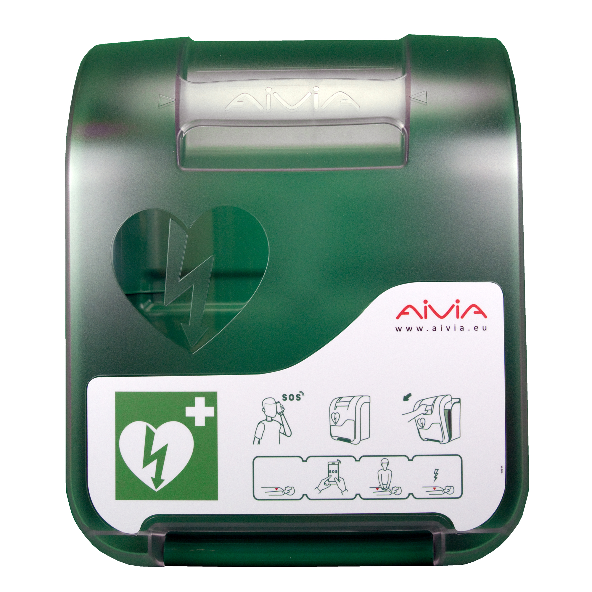 AIVIA 100 Wandschrank mit Beleuchtung und Alarm für AED (Inneneinsatz)