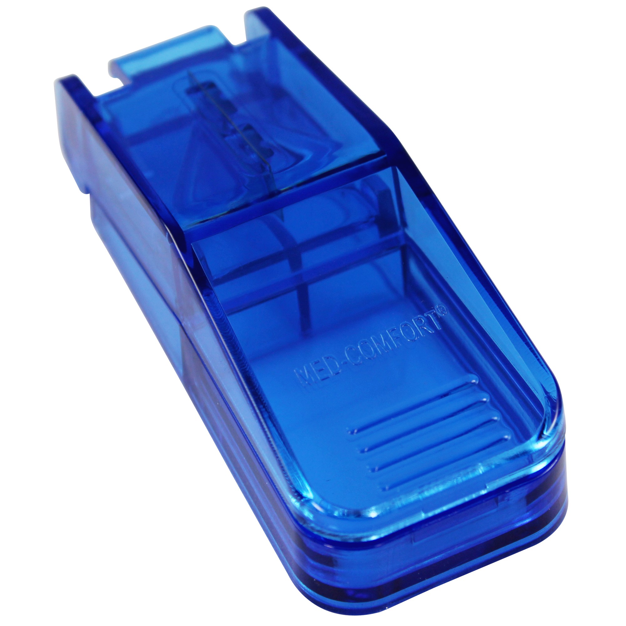 MED-COMFORT Tabletten-Teiler Blau Transparent