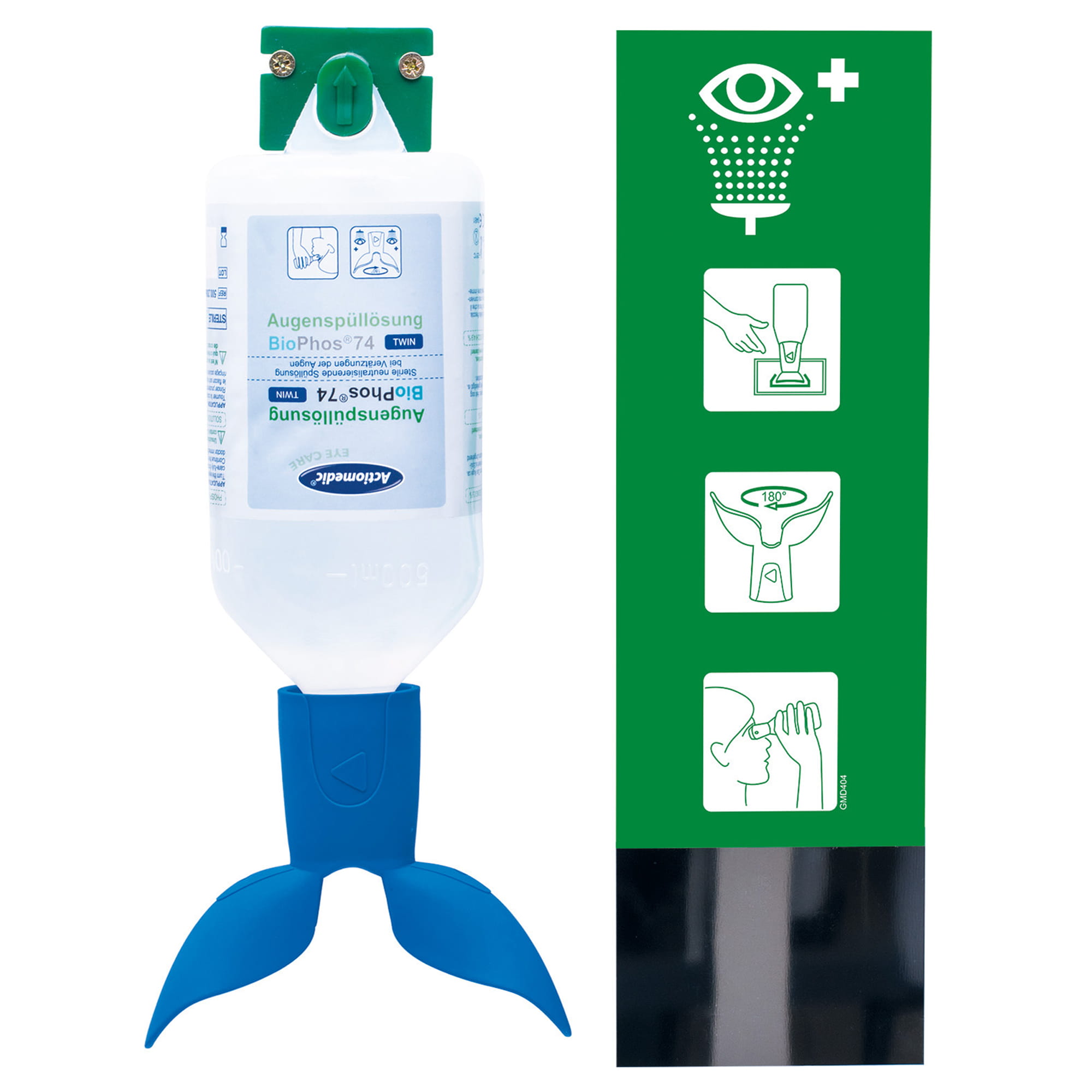Actiomedic EYE CARE Augenspülstation TWIN Single II BioPhos74 500 ml