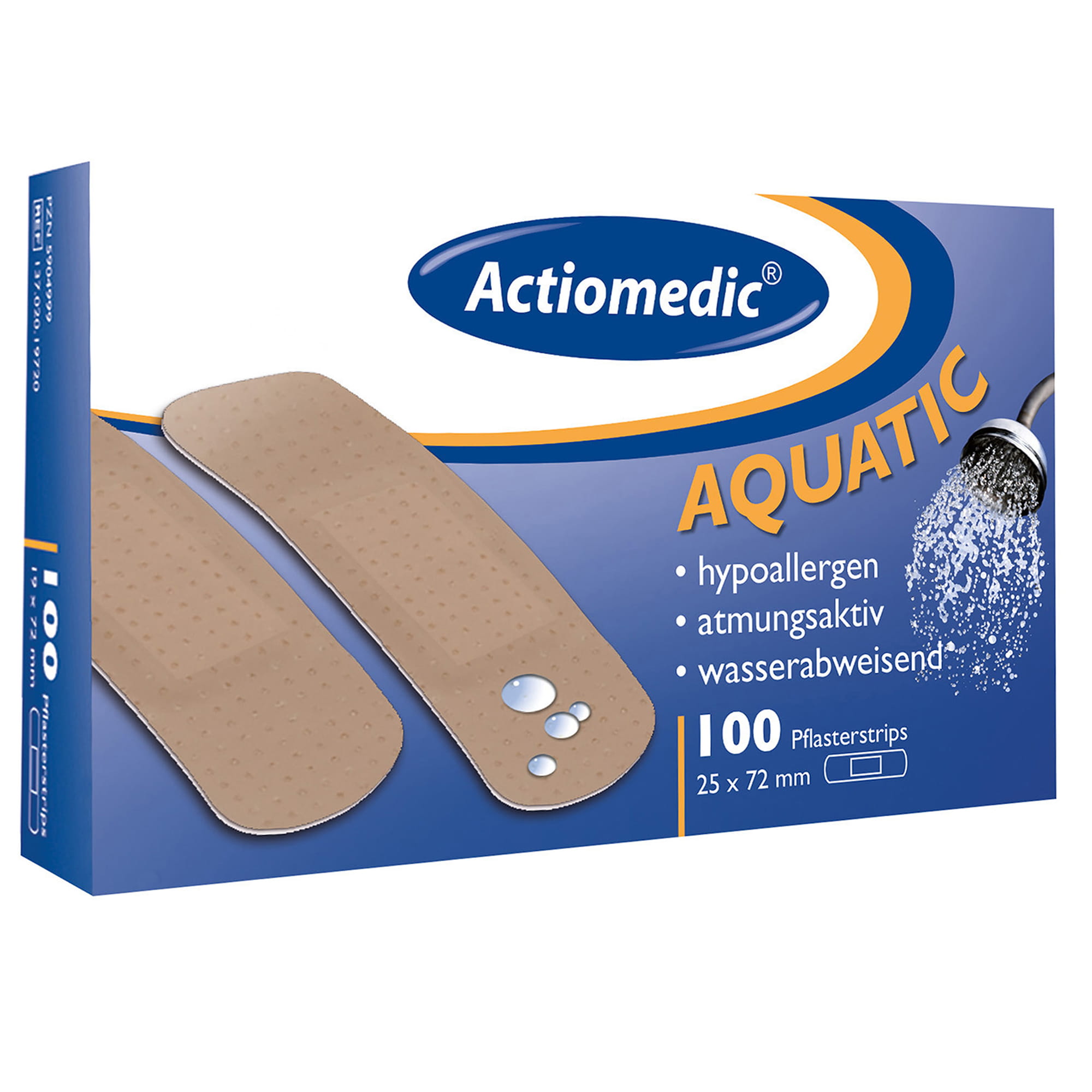 Actiomedic® AQUATIC Pflasterstrips 25 x 72 mm Pack à 100 Stück