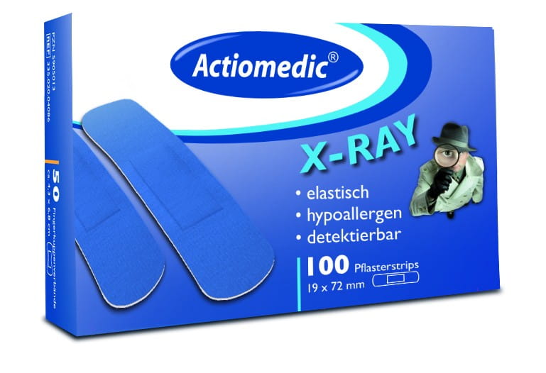 Actiomedic® X-RAY Pflasterstrips elastisch 19 x 72 mm 100 St./Packung