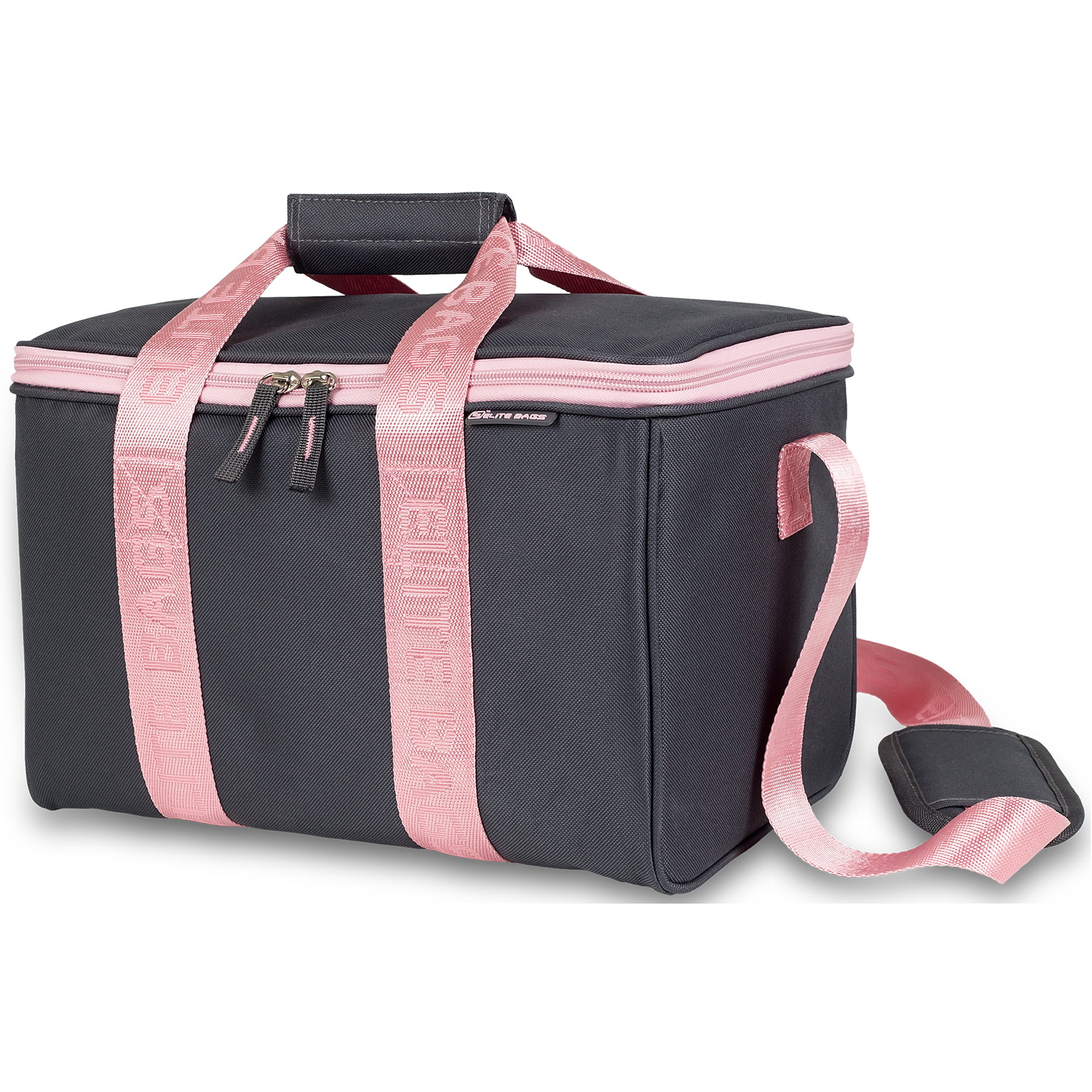 Elite Bags MULTY´S Multifunktionstasche Grau/Rosa 34 x 21 x 20 cm
