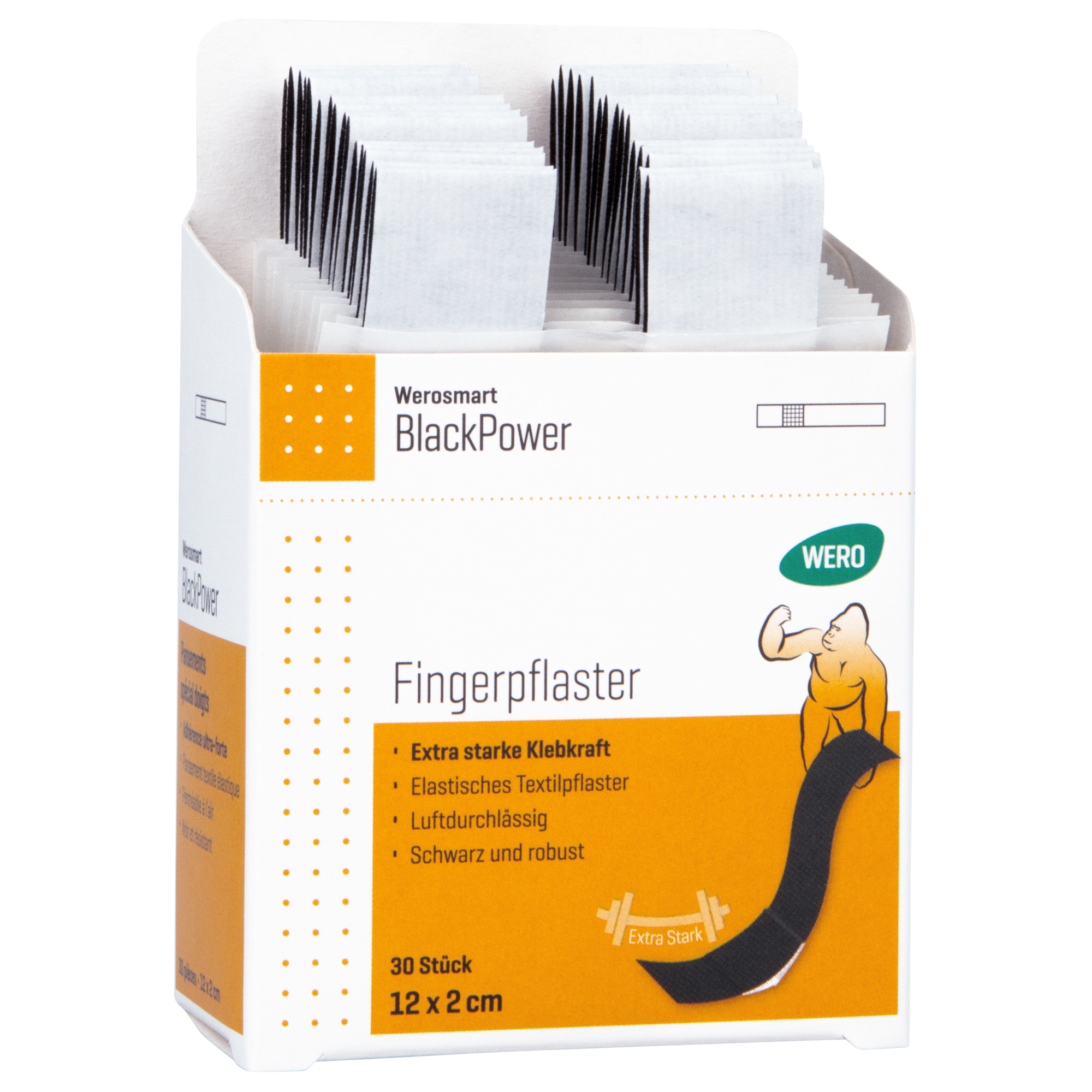 Werosmart BlackPower Fingerpflaster 12 x 2 cm