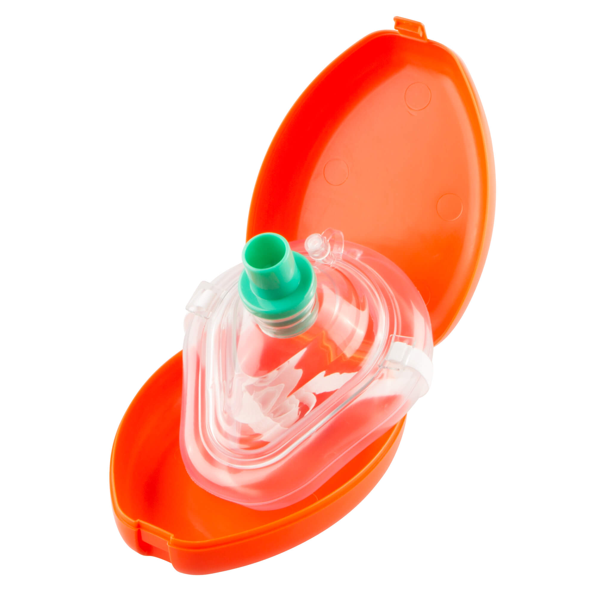 SANISMART Taschenbeatmungsmaske CPR Set Orange Pocketmaske