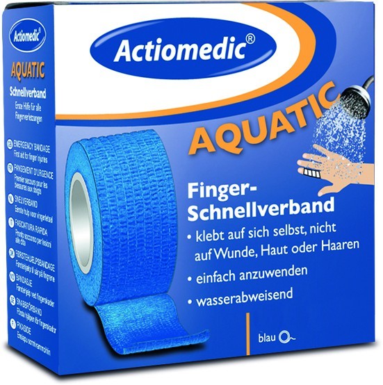 Actiomedic AQUATIC Schnellverband 5 cm x 7 m selbsthaftend