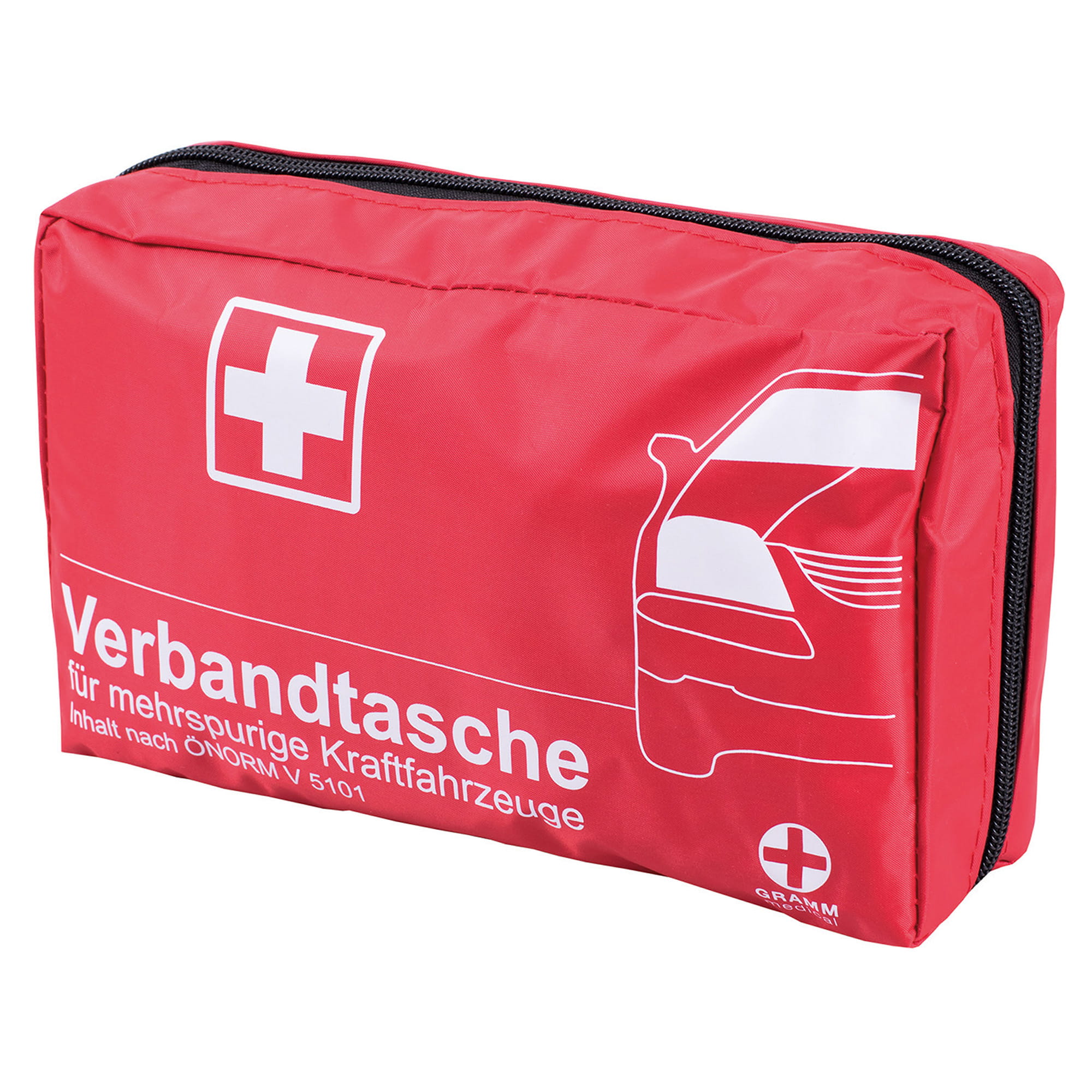 KFZ-Verbandtasche mit ÖNORM V 5101 Rot