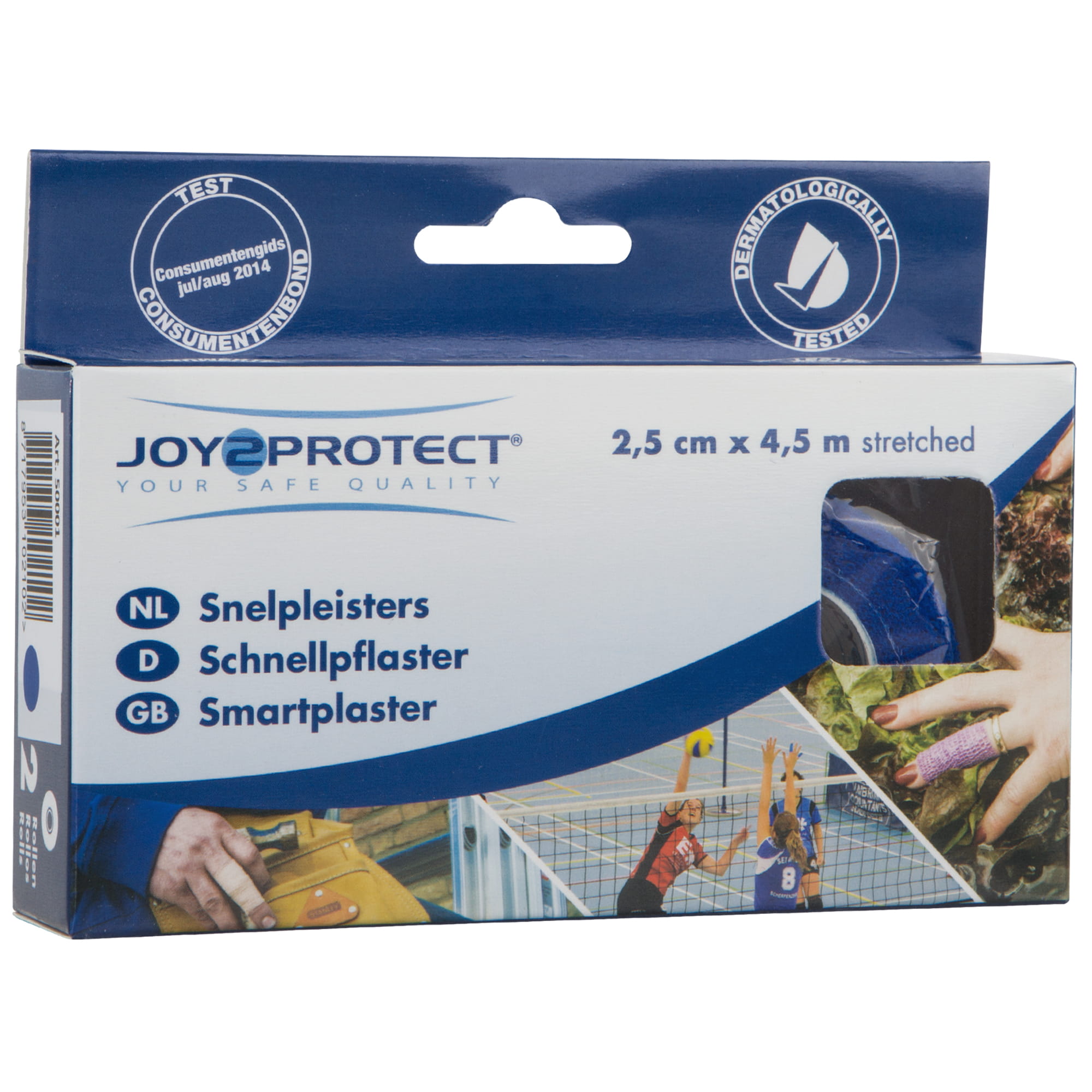 JOY2PROTECT Schnellpflaster 2,5 cm x 4,5 m