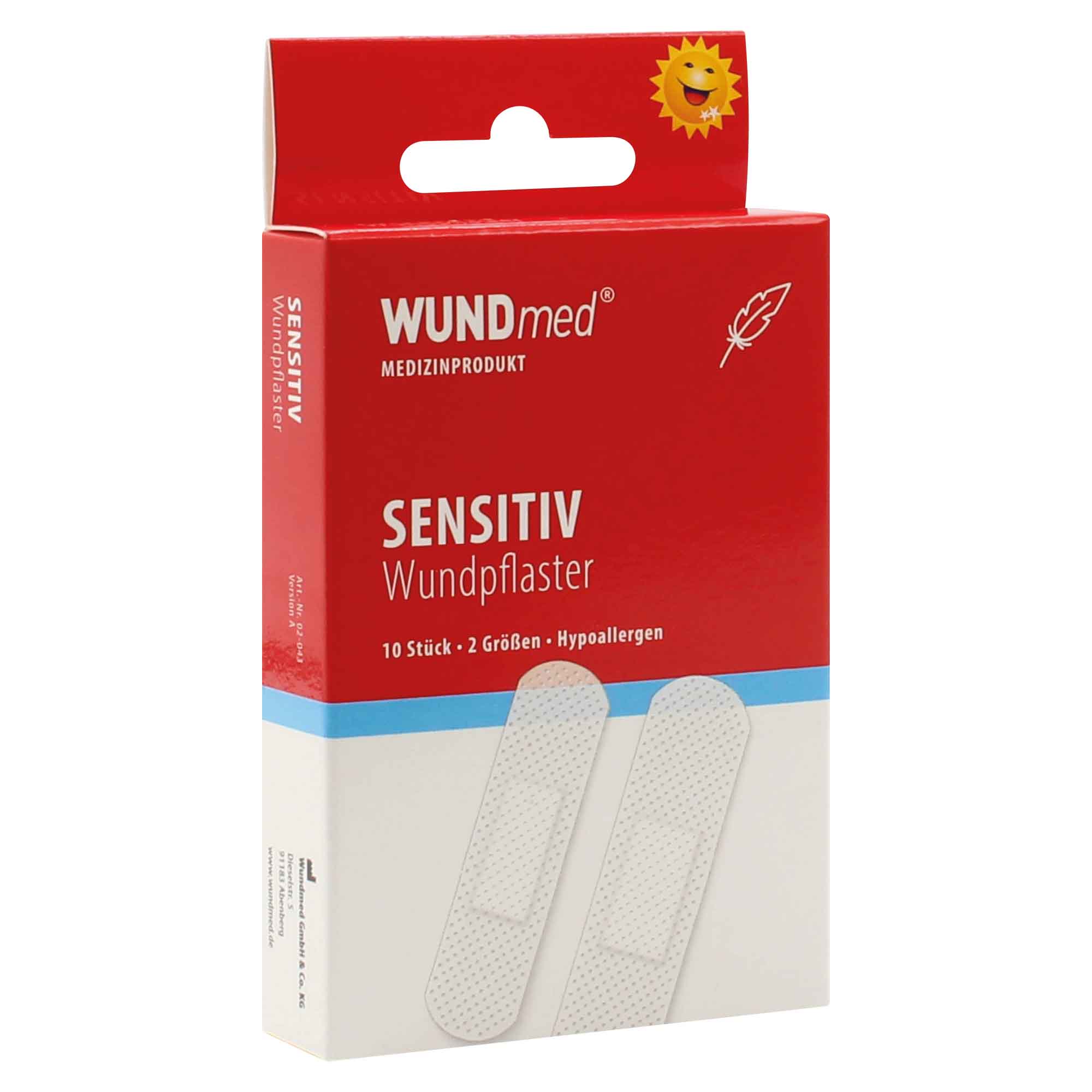 WUNDmed® Pflasterstrips sensitive-hypoallergen 24 x 10 Stück/Packung