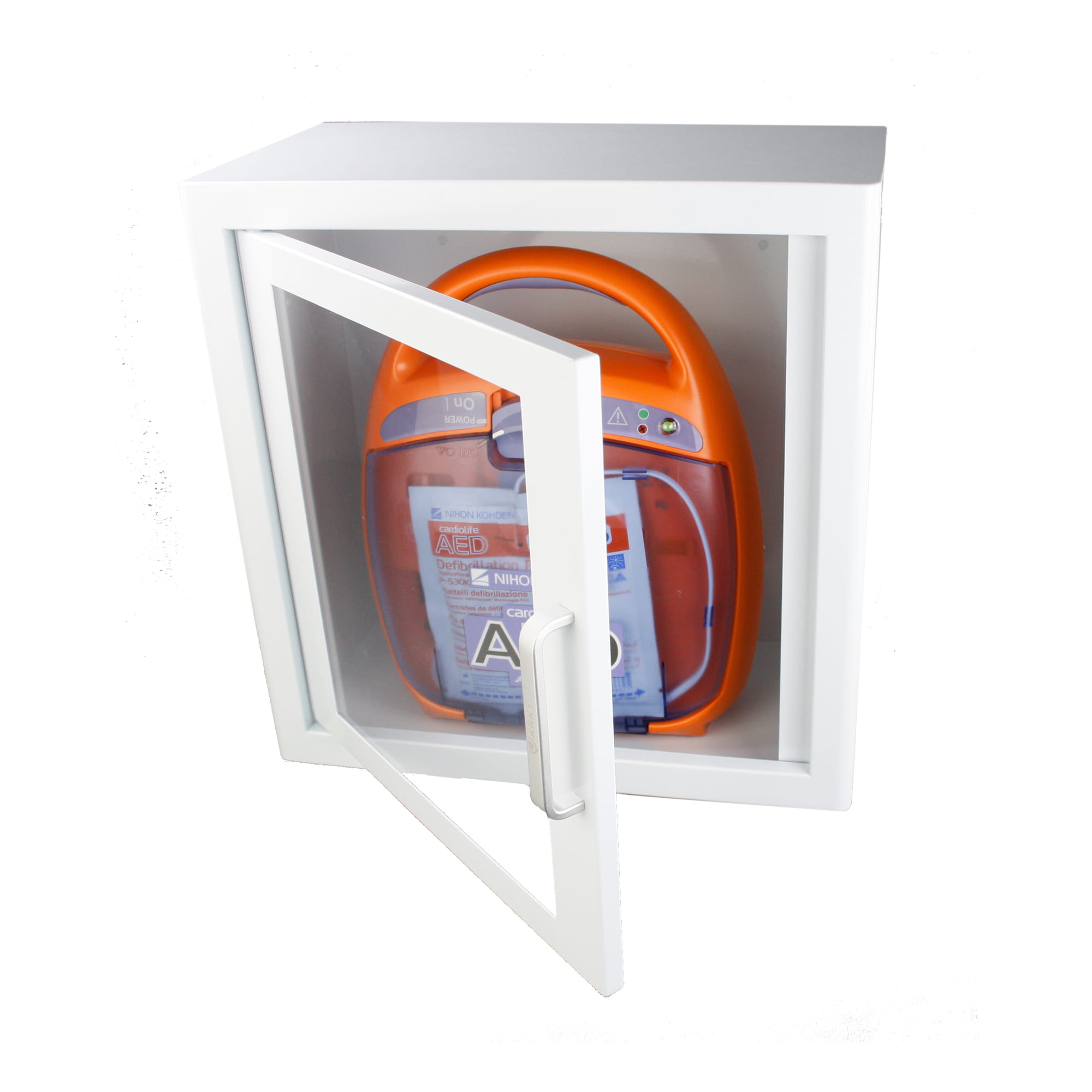 AED Metall-Wandschrank AED Schrank mit Alarm Inneneinsatz 