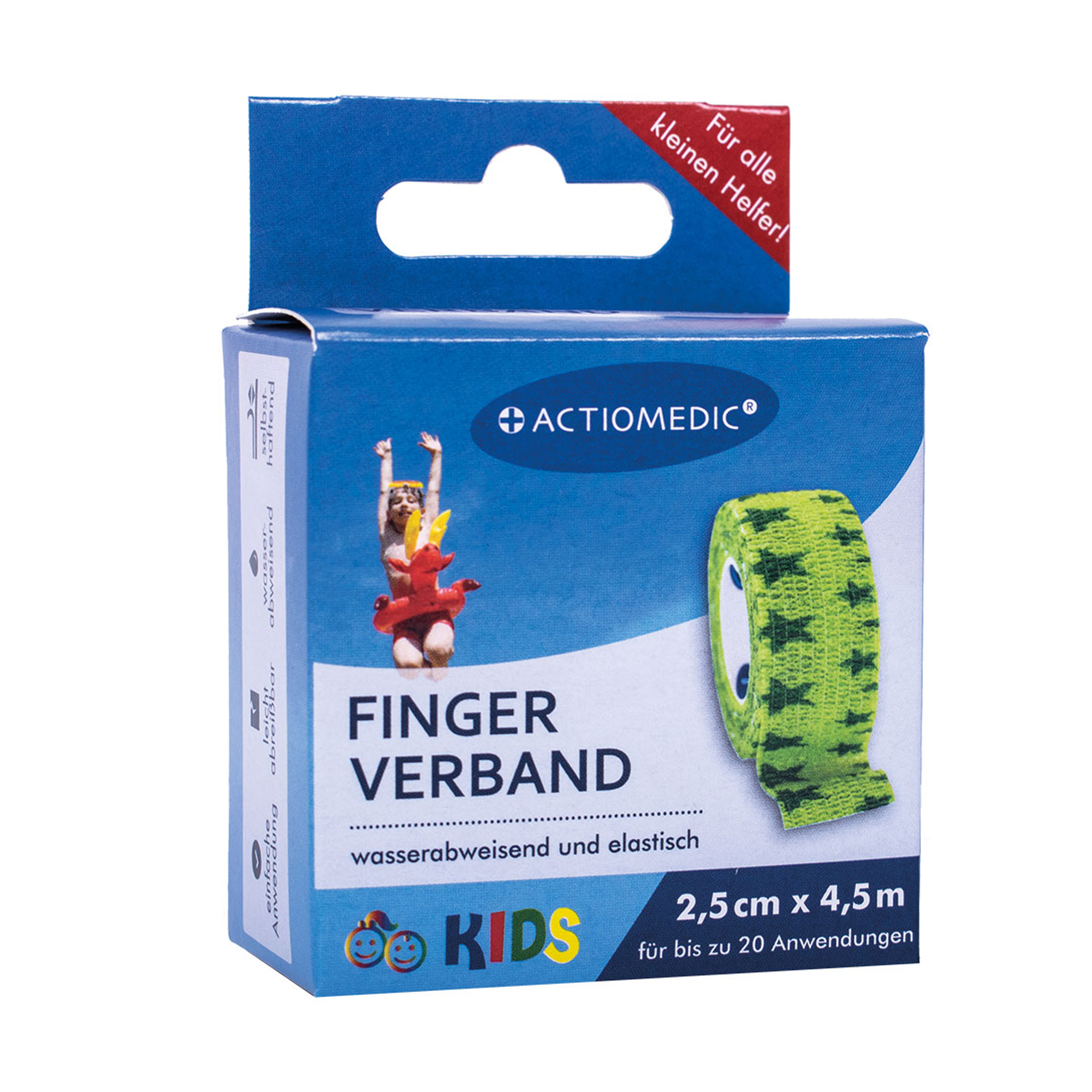 Actiomedic® KIDS Fingerverband 2,5 cm x 4,5 m selbsthaftend