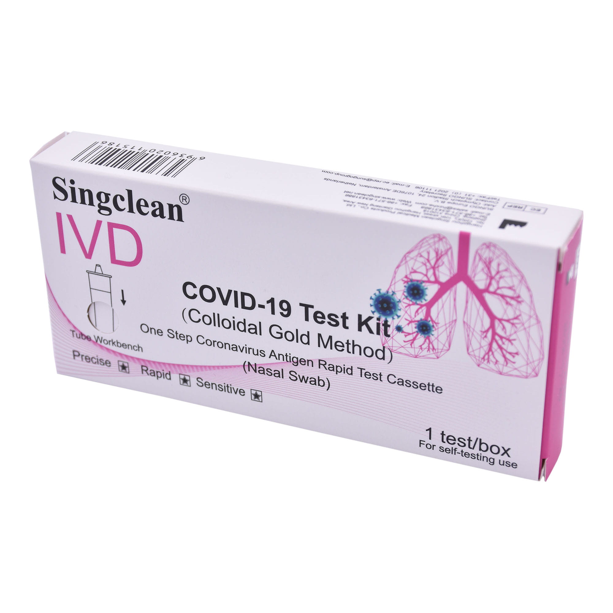 Singclean COVID-19 Antigen Schnelltest Corona Laientest Schnelltest 1 Stück