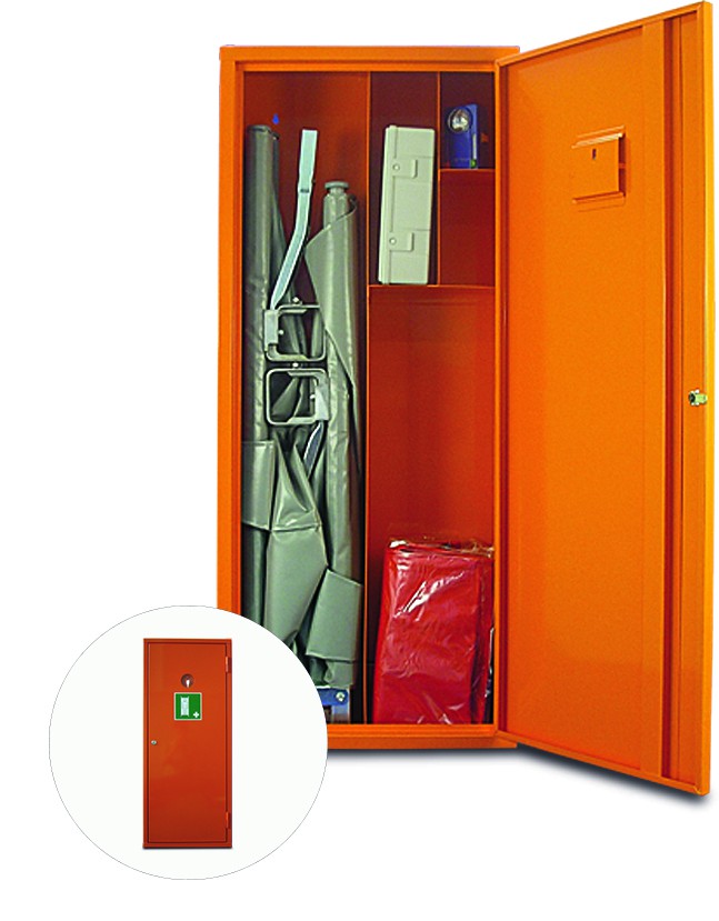 Sanitätsschrank K Orange leer 1120 x 490 x 200 mm