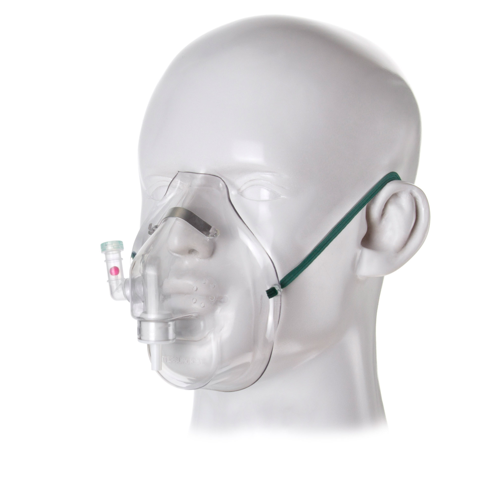 Sauerstoffmaske Respi-Check mit Atem-Indikator für Erwachsene, mittlere Konzentration