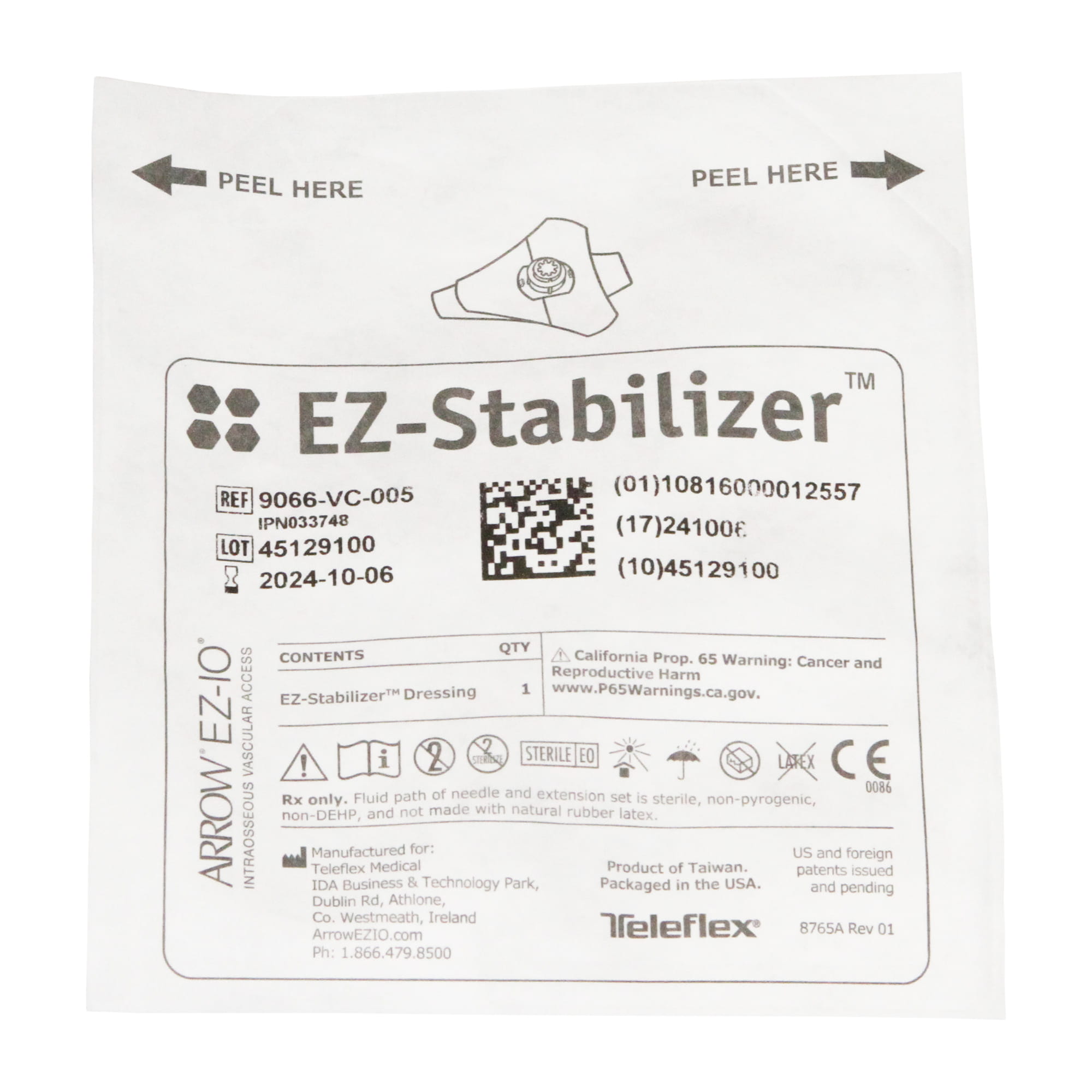 EZ-IO EZ-Stabilizer Vidacare Pflaster für EZ-IO Intraossärnadel