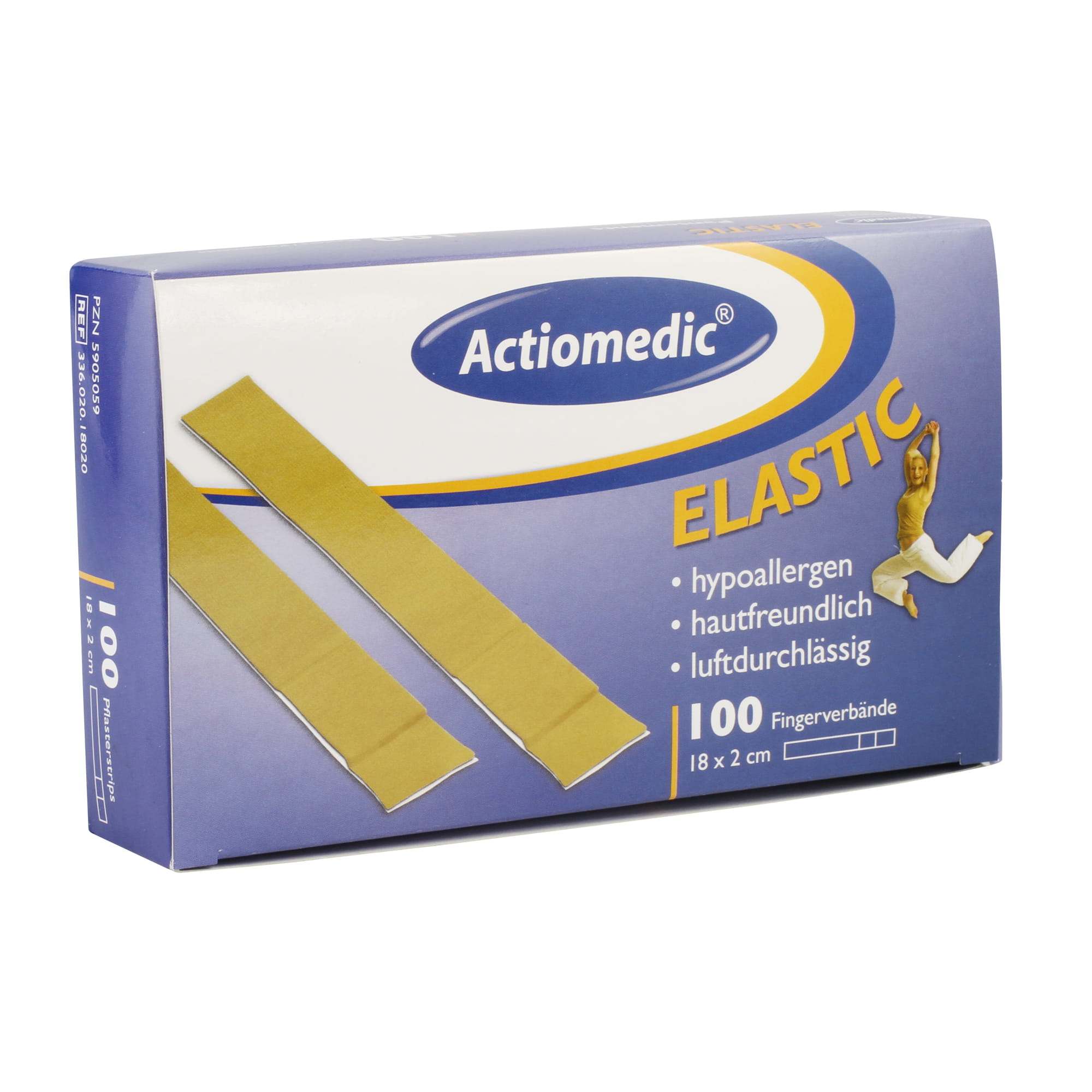 Actiomedic® ELASTIC Fingerverband Hautfarben 18 x 2 cm